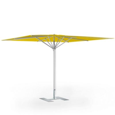 Parasol de terrasse complet Prémium Jaune 300 x 300 Armature Gris