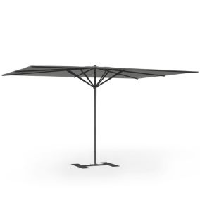 Parasol de terrasse complet Privilège Gris 400 x 300 Armature Noir