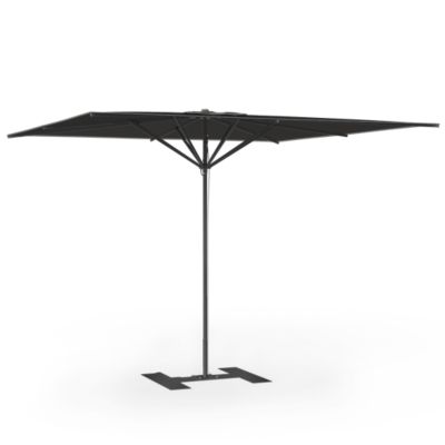 Parasol de terrasse complet Privilège Gris Anthracite 300 x 300 Armature Noir