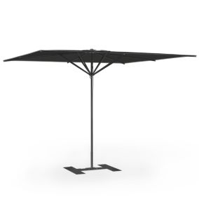 Parasol de terrasse complet Privilège Gris Anthracite 300 x 300 Armature Noir
