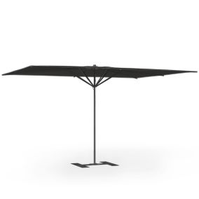 Parasol de terrasse complet Privilège Gris Anthracite 400 x 300 Armature Noir