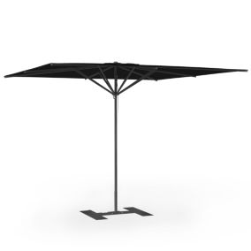 Parasol de terrasse complet Privilège Noir 300 x 300 Armature Noir