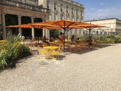 Parasol de terrasse complet Privilège Noir 300 x 300 Armature Noir