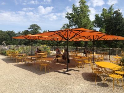 Parasol de terrasse complet Privilège Noir 300 x 300 Armature Noir