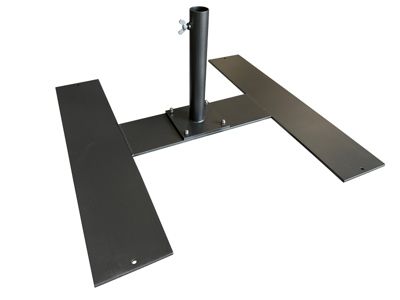 Parasol de terrasse complet Privilège Noir 300 x 300 Armature Noir