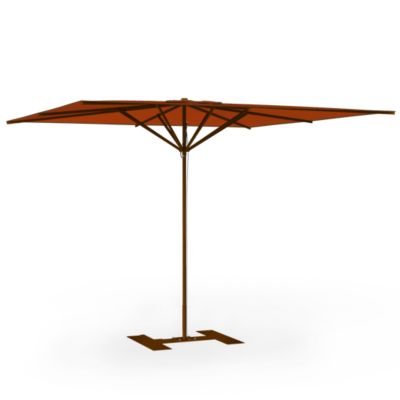 Parasol de terrasse complet Privilège Rouille 300 x 300 Armature Marron