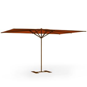 Parasol de terrasse complet Privilège Rouille 400 x 300 Armature Marron