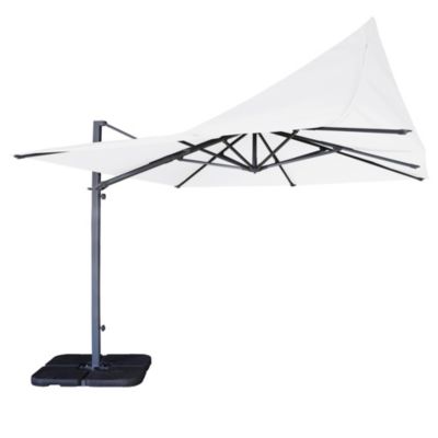 Parasol déporté anti-vent Belveo L.3 x l.3m écru