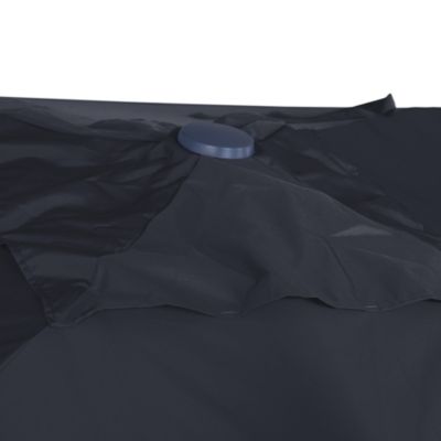 Parasol déporté anti-vent Belveo L.3 x l.3m gris