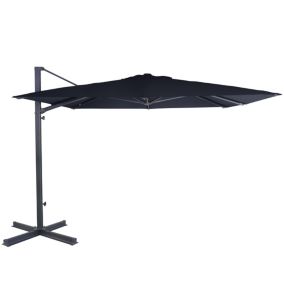 Parasol déporté Belveo gris anthracite l.3 x L.3 m