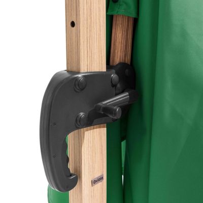 Parasol Déporté Carré 3x3m Effet Bois Vert Cactus