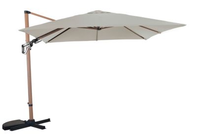 Parasol déporté cubic 3X3M coloris blanc Proloisirs