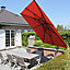 Parasol déporté Easy Sun terracotta 320 x 320 cm
