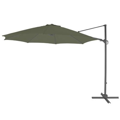 Parasol déporté GoodHome Mallorca kaki ø350 cm Castorama