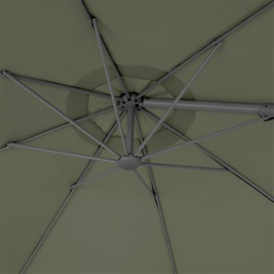 Parasol déporté GoodHome Mallorca kaki ø350 cm