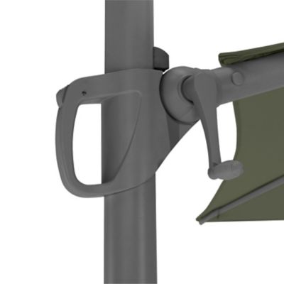 Parasol déporté GoodHome Mallorca kaki ø350 cm