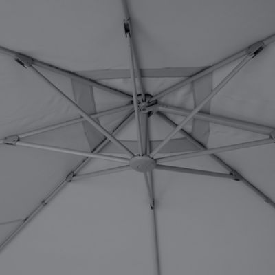 Parasol déporté GoodHome Menorca gris 300 x 300 cm