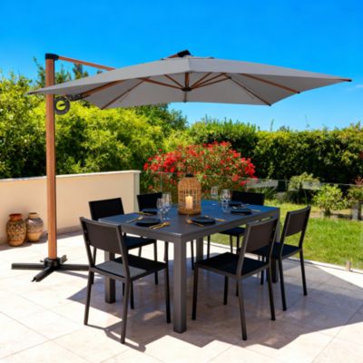 Parasol déporté GoodHome Naya 300 x 300 cm