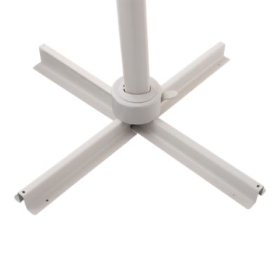 Parasol déporté inclinable carré ouverture manivelle moonbeam 3 x 3m GoodHome Corby