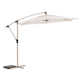 Parasol déporté Manoa H.2,50m coloris argile lin Hespéride