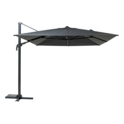 Parasol déporté Melhia H.2,72m coloris anthracite Hespéride avec lumière