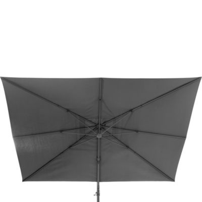 Parasol déporté Melhia H.2,72m coloris anthracite Hespéride