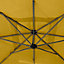Parasol déporté rond Manoa moutarde 2.5X2.5m Hesperide