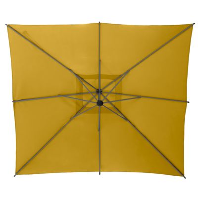 Parasol déporté rond Manoa moutarde 2.5X2.5m Hespéride