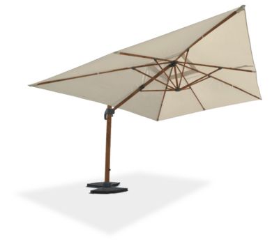 Parasol déporté Sevilla aluminium bois 4 x 3 m DCB Garden