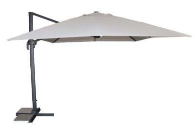 Parasol déporté Sevilla aluminium gris 4 x 3 m DCB Garden
