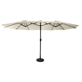 Parasol double 2,7x4,6m LINAI beige - HAPPY GARDEN