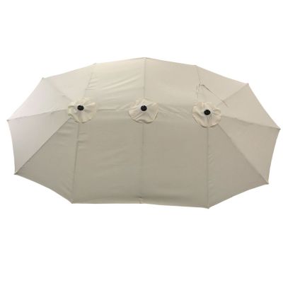 Parasol double 2,7x4,6m LINAI beige - Happy Garden