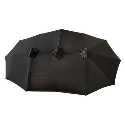 Parasol double 2,7x4,6m LINAI noir - Happy Garden