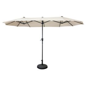Parasol double 2x4m LINAI beige - HAPPY GARDEN