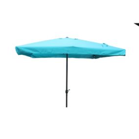 Parasol droit carré 2,95 x 2,95 m bleu PALERME degrés Parasol droit carré 2,95 x 2,95 m bleu PALERME