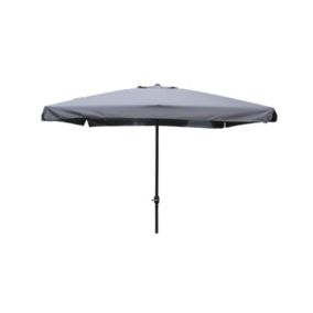 Parasol droit carré 2,95 x 2,95 m gris PALERME degrés Parasol droit carré 2,95 x 2,95 m gris PALERME