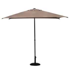 Parasol droit carré Soya Taupe - Taupe - Hespéride