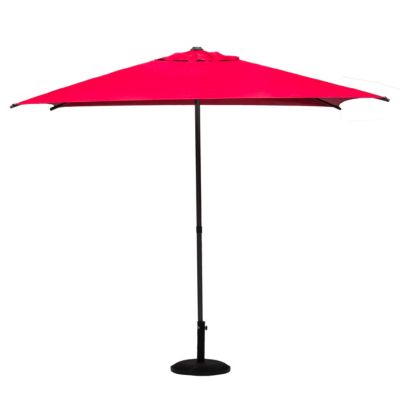 Parasol Droit Carré 2,5x2,5m Soya grenade Hespéride