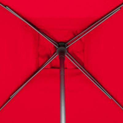Parasol Droit Carré 2,5x2,5m Soya grenade Hespéride