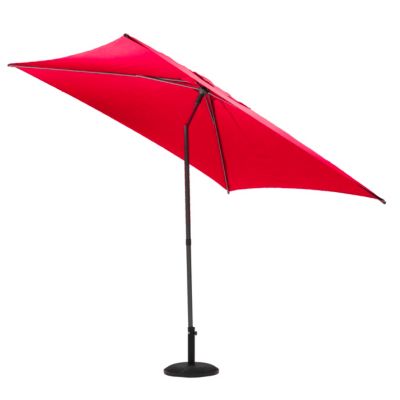Parasol Droit Carré 2,5x2,5m Soya grenade Hespéride