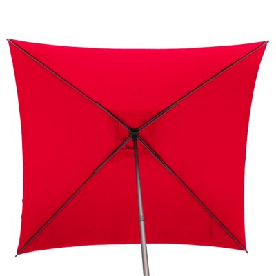 Parasol Droit Carré 2,5x2,5m Soya grenade Hespéride