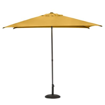 Parasol Droit Carré 2,5x2,5m Soya Jaune Moutarde Hespéride