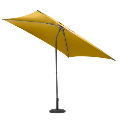 Parasol Droit Carré 2,5x2,5m Soya Jaune Moutarde Hespéride