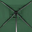 Parasol droit carré 2,5x2,5m Soya vert olive Hespéride