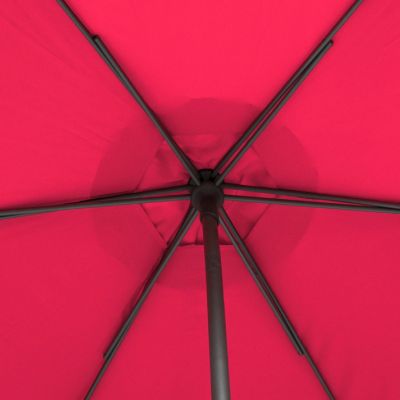 Parasol Droit Carré Hespéride SOYA Grenade - 250x250x229cm, Mât 38mm