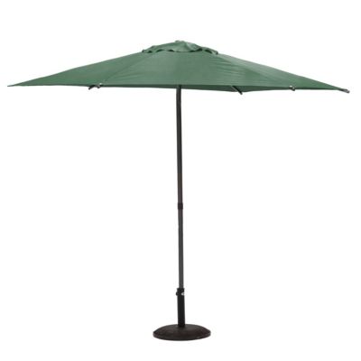 Parasol Droit Carré Soya vert olive 2,7m Hesperide