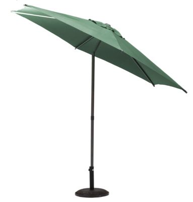 Parasol Droit Carré Soya vert olive 2,7m Hesperide