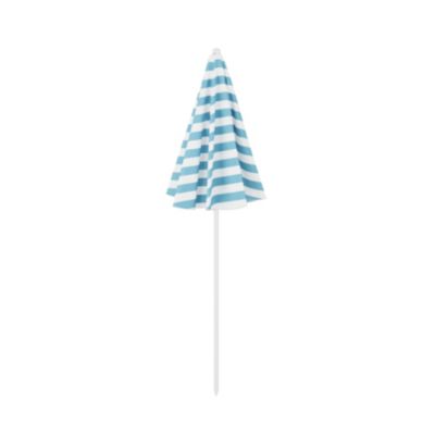 Parasol droit Curacao bleu clair manuel