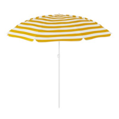 Parasol droit Curacao jaune manuel H.188cm