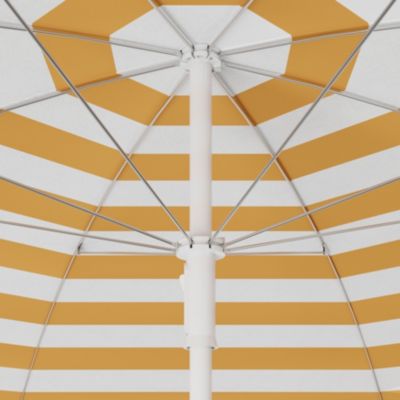 Parasol droit Curacao jaune manuel